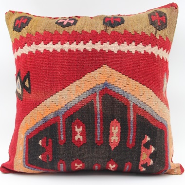 L690 Turkish Anatolian Kilim Cushion Cover