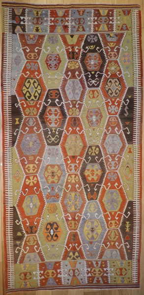 R7092 Turkish Barak Kilim Rug