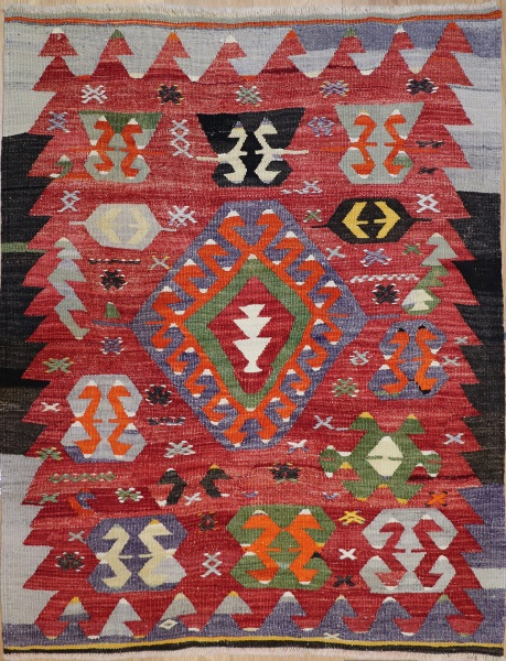 R7188 Turkish Cal Kilim Rug