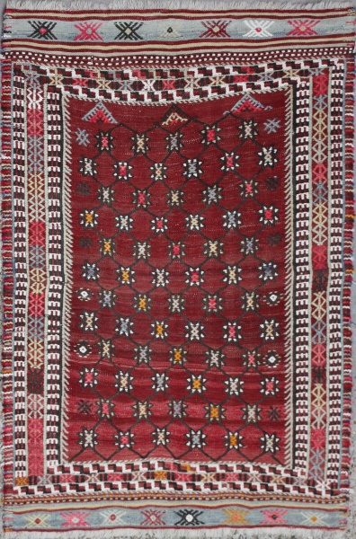 R6417 Turkish Dazgiri Cicim Rugs