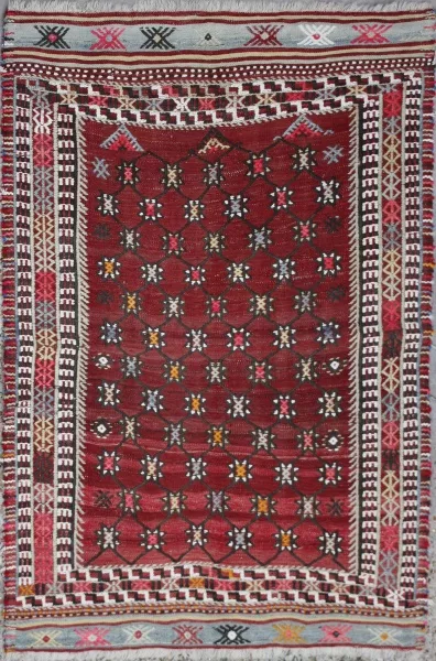 R6417 Turkish Dazgiri Cicim Rugs