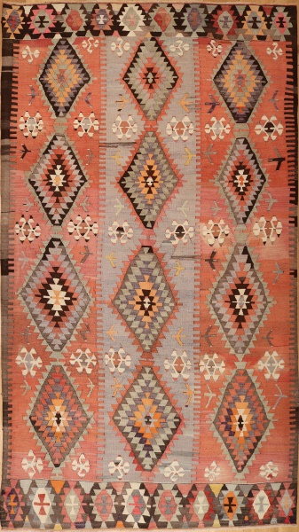 R6536 Turkish Esme Kilim Rug