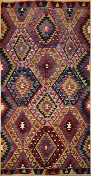 R3677 Turkish Esme Kilim Rug