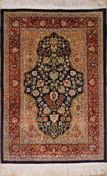 R4825 Turkish Hereke Silk Rugs