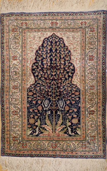 R4826 Turkish Hereke Silk Rugs