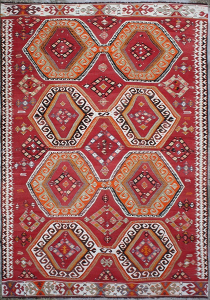 R5446 Antique Turkish Kilim Rugs