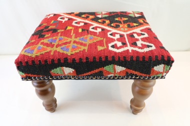 R4064 Turkish Kilim Footstool