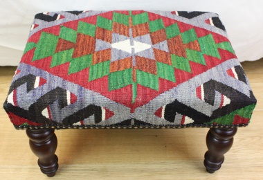 R5373 Turkish Kilim Footstools