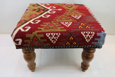 R4076 Turkish Kilim Footstools