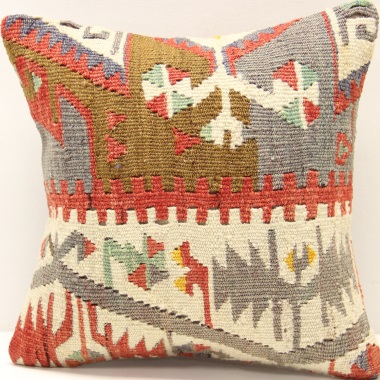 S486 Turkish Kilim Pillow Cushion Cover