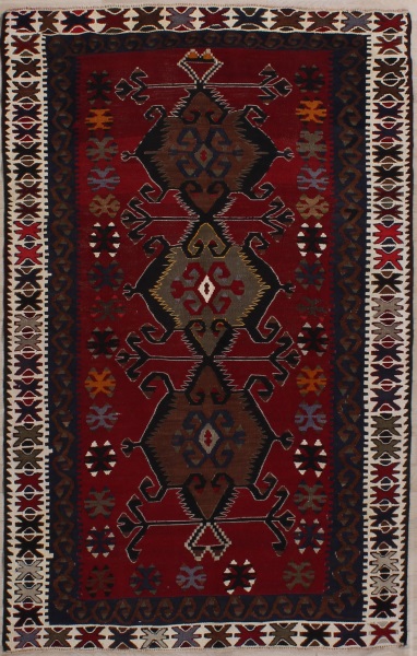 R6629 Turkish Kilim Vintage Rug