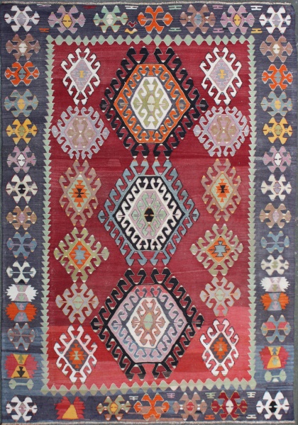 R7379 Beautiful Turkish Koprubasi Kilim Rug