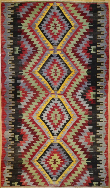 R7168 Turkish Kula Kilim Rug