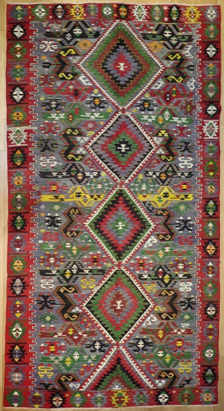 R8027 Turkish Kula Kilim Rug