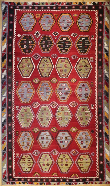 R7542 Turkish Sarkisla Kilim Rug