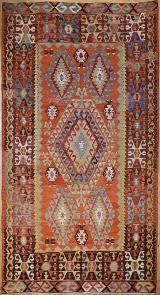 R8173 Turkish Vintage Cal Kilim Rugs