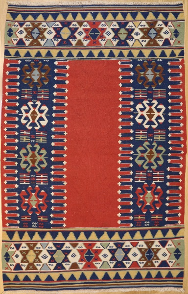 R7704 Turkish Vintage Konya Kilim Rug