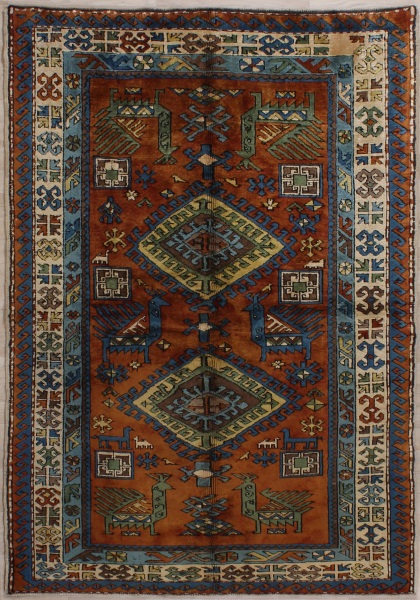 R5487 Turkish Vintage Konya Rugs