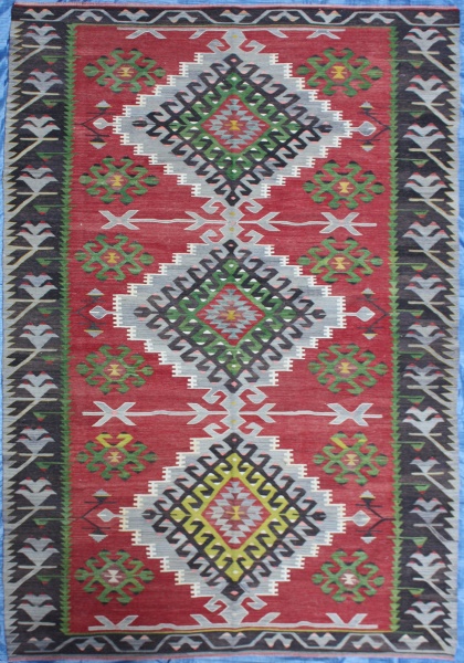 R7103 Turkish Oushak Kilim Rug