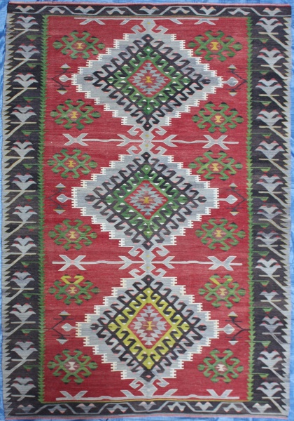 R7103 Turkish Oushak Kilim Rug