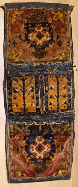 R9015 Vintage Anatolian Carpet Saddle Bag