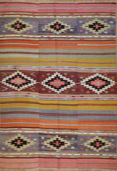 R7710 Vintage Cal Turkish Kilim Rug