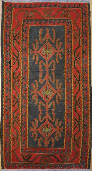 F309 Vintage Caucasian Kazak Kilim Rug