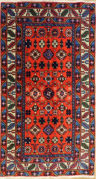 R2857 Vintage Caucasian Shirvan Rug