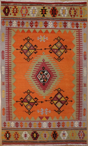 F1208 Vintage Dazgiri Turkish Kilim