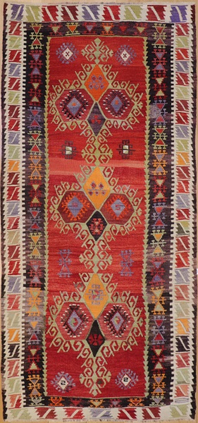 R5407 Vintage Emirdag Kilim Rugs