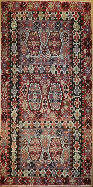 R6591 Vintage Esme Turkish Kilim Rug