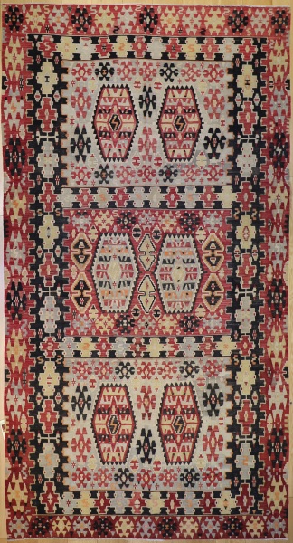 R6603 Vintage Esme Turkish Kilim Rug