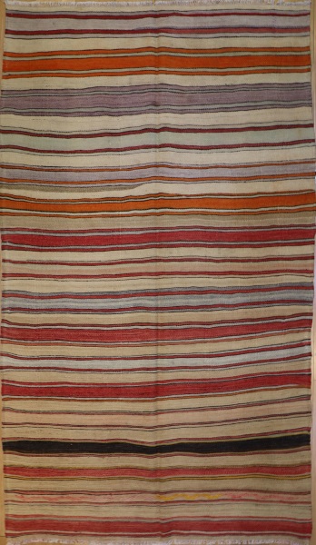 R6582 Vintage Fethiye Turkish Kilim Rug