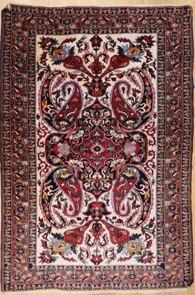 R9400 Vintage Isfahan Persian Carpet