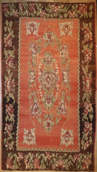 R5079 Vintage Karabakh Kilim Rug