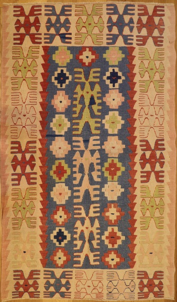 R5639 Vintage Kayseri Kilim Rug