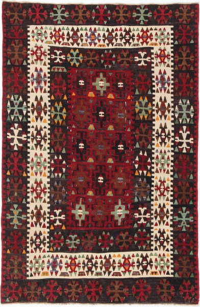 R5639 Vintage Kayseri Kilim Rug