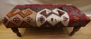 R5973 Vintage Kilim Bench Stool