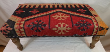 R7029 Vintage Kilim Bench Stools