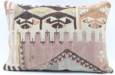 D445 Vintage Kilim Lumbar Pillow Cover