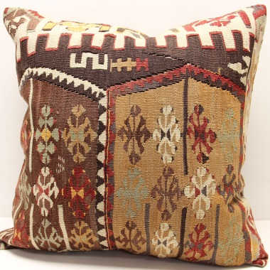 XL482 Vintage Kilim Lumbar Pillow Cover 