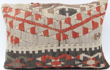 D238 Vintage Kilim Lumbar Pillow Cover