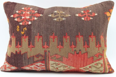 D238 Vintage Kilim Lumbar Pillow Cover