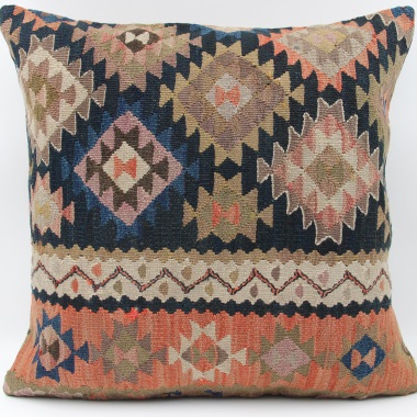 L413 Vintage Kilim Pillow Cushion Cover