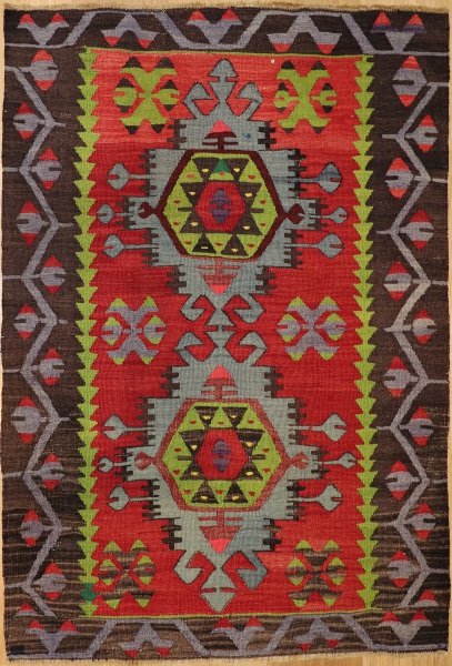 R8958 Vintage Kilim Rugs London