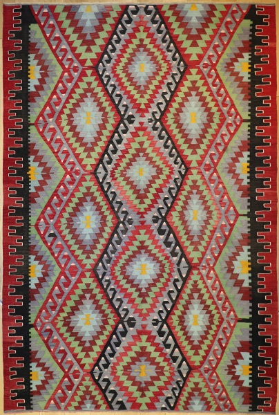 R8978 Vintage Kilim Rugs London