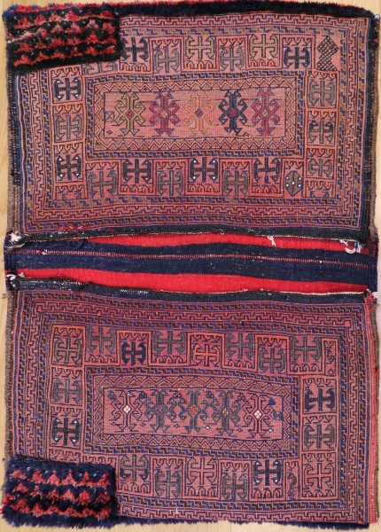 R7572 Vintage Kilim Saddle Bag