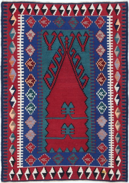 R7640 Vintage Konya Kilim Rug