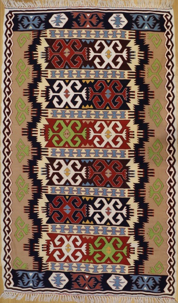 R2623 Vintage Konya Turkish Kilim Rugs