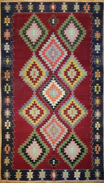 R7045 Vintage Koprubasi Turkish Kilim